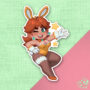 Sticker Flower Princess Bunnysuit Rizdraws