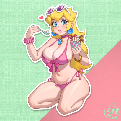 Fruit Princess Summer Sticker