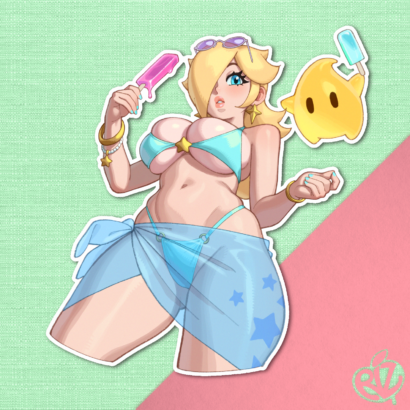 Star Princess Summer Sticker