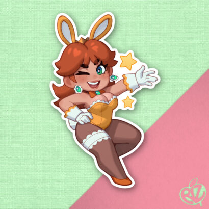 Sticker Flower Princess Bunnysuit Rizdraws