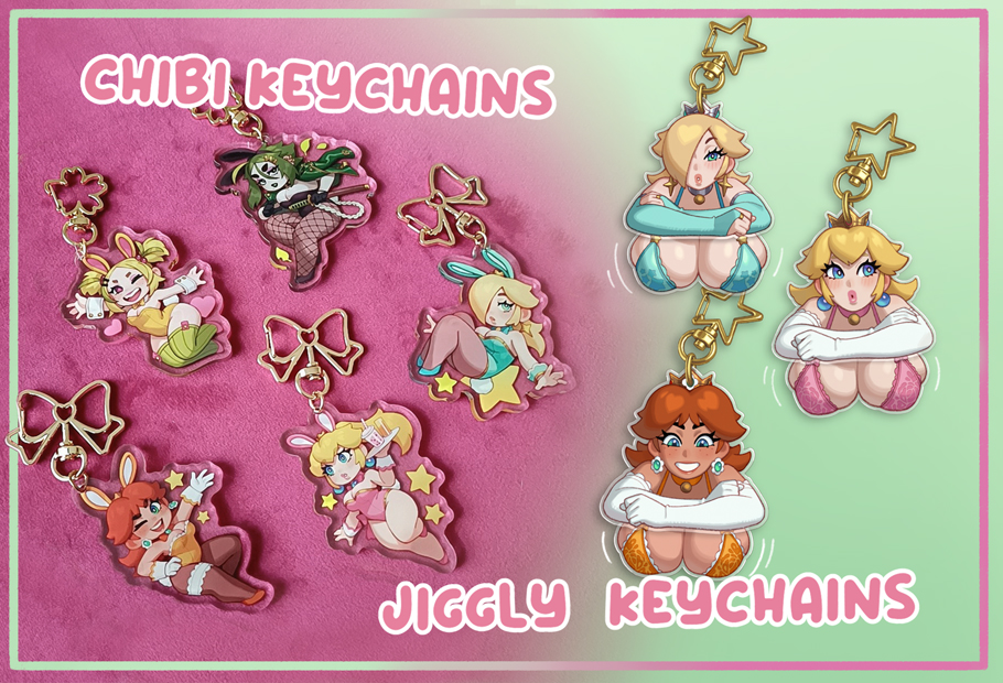 NEW KEYCHAINS BANNER Rizdraws